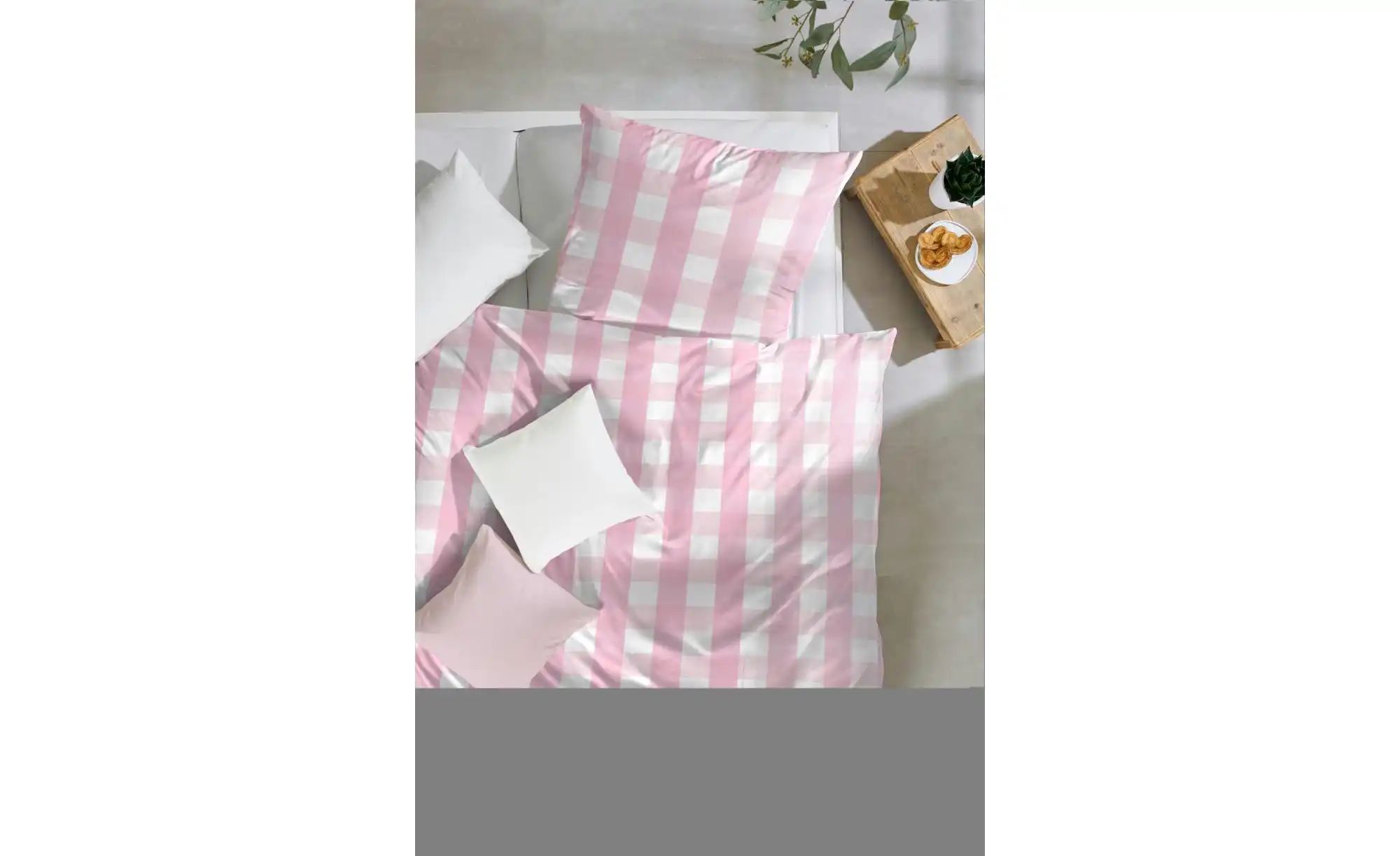 Biber Bettwäsche-Set ¦ rosa/pink ¦ Maße (cm): B: 155 H: 1 Bettwaren > Bettw günstig online kaufen