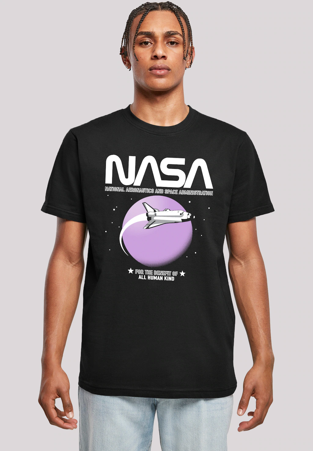 F4NT4STIC T-Shirt "NASA Shuttle Orbit", Herren,Premium Merch,Regular-Fit,Ba günstig online kaufen