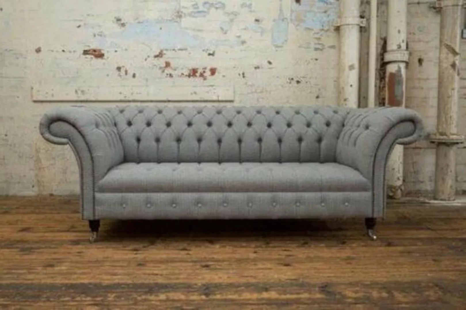 JVmoebel 3-Sitzer Graue Designer Sofa Couch Polster XXL 3 Sitzer, Made in E günstig online kaufen