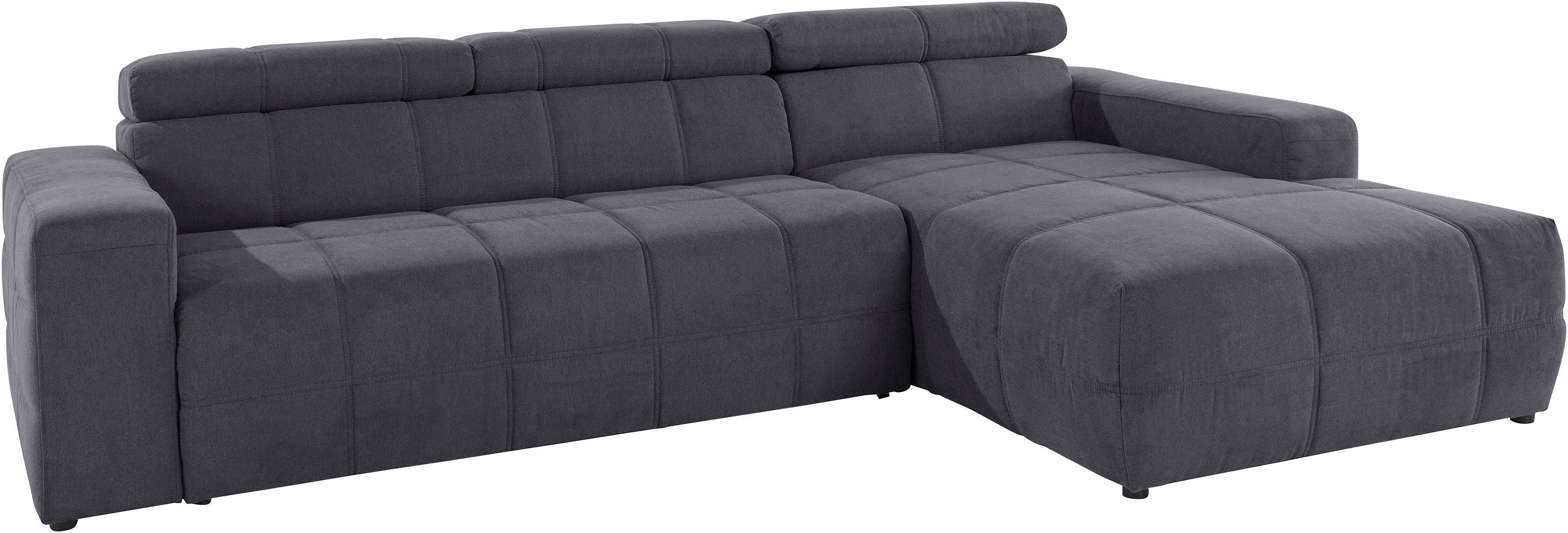 DOMO collection Ecksofa "Brandon B/T/H: 289/177/80 cm, whlw. mit Sitztiefen günstig online kaufen