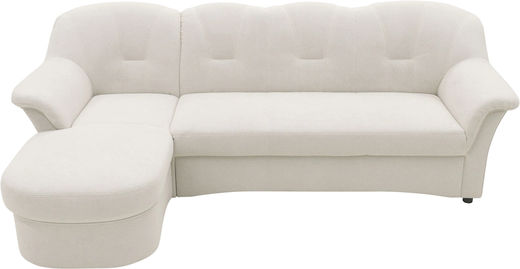 DOMO collection Ecksofa »Flores Schlafsofa, B/T/H: 233/142/86 cm, L-Form«, günstig online kaufen