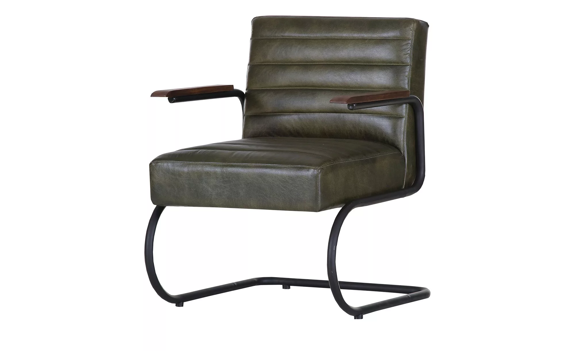 Freischwinger Sessel  Buff ¦ grün ¦ Maße (cm): B: 68 H: 84 T: 78 Stühle > S günstig online kaufen