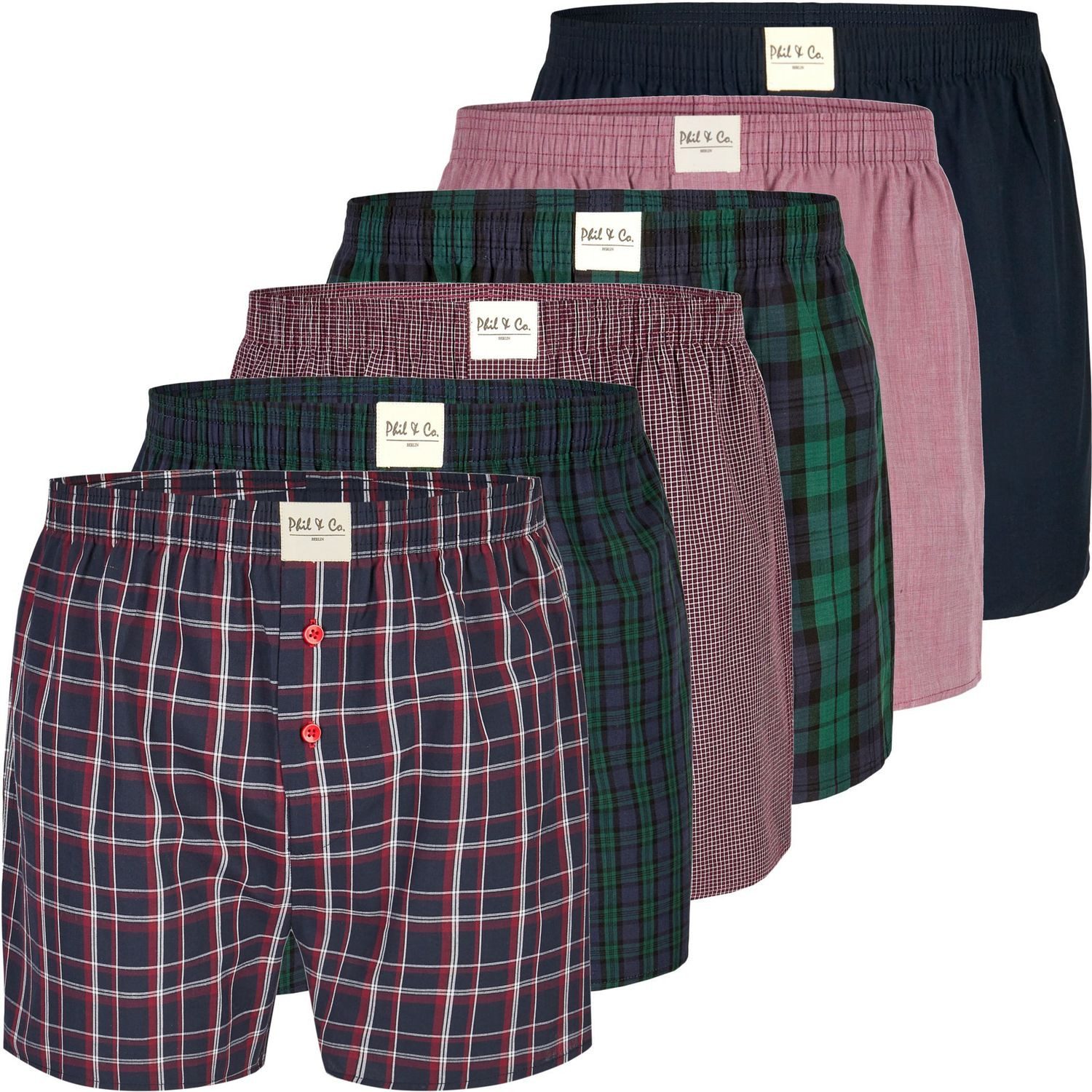 Phil & Co. Boxershorts 6er Pack günstig online kaufen