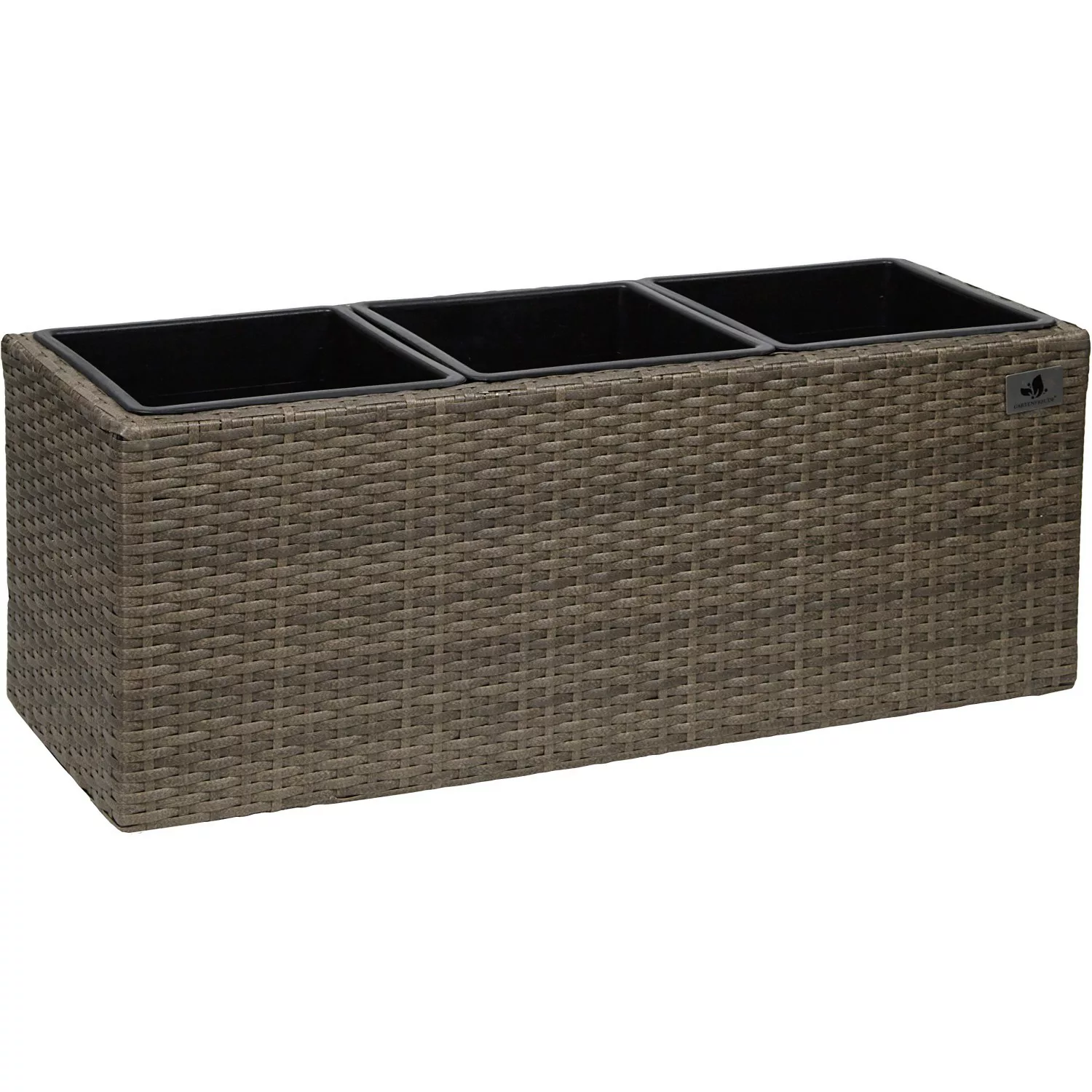 Gartenfreude Pflanzkübel Polyrattan Blumenkästen creme günstig online kaufen