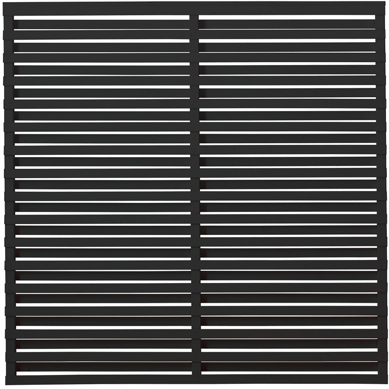 Plus Holz Sichtschutzzaun Osaka Nadelholz Schwarz 180 cm x 180 cm günstig online kaufen
