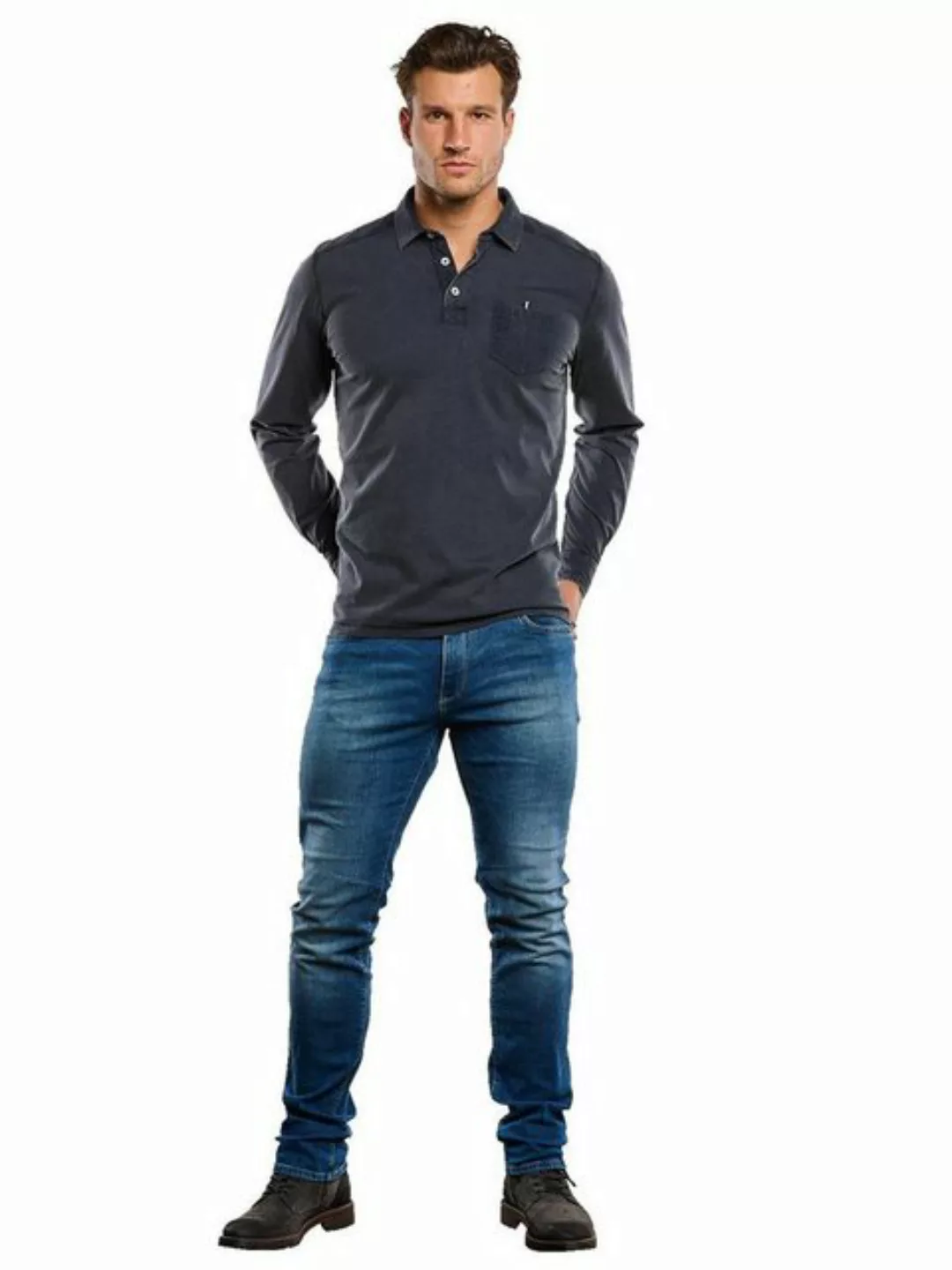 Engbers Langarm-Poloshirt Langarm-Shirt mit Polokragen günstig online kaufen