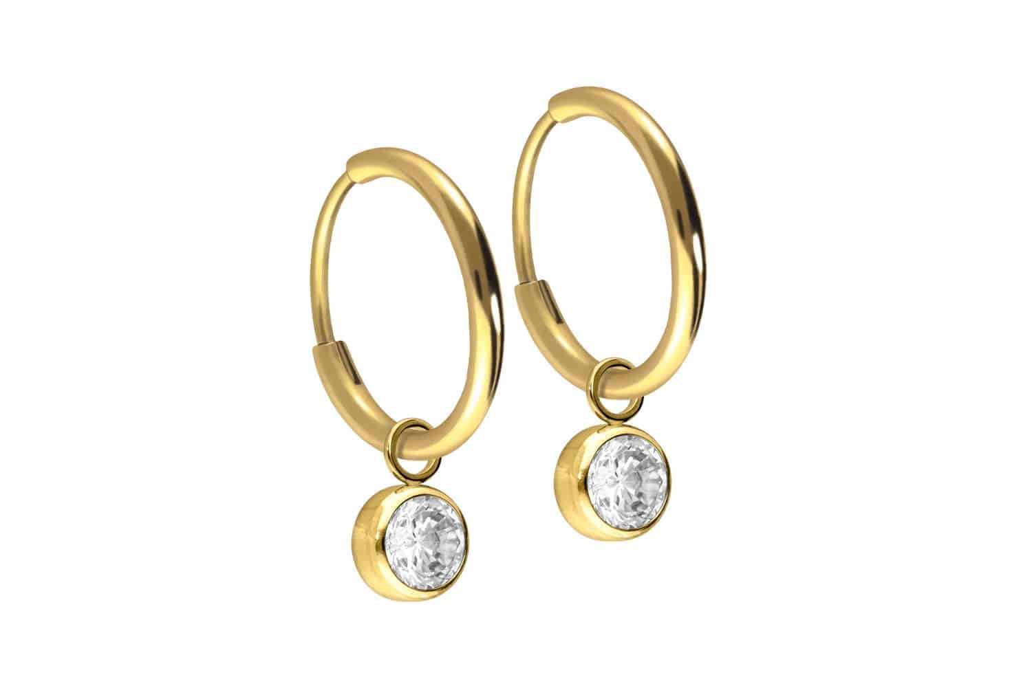 FILANGO Piercing-Set Titan Ohrclicker Creolen RUNDER günstig online kaufen