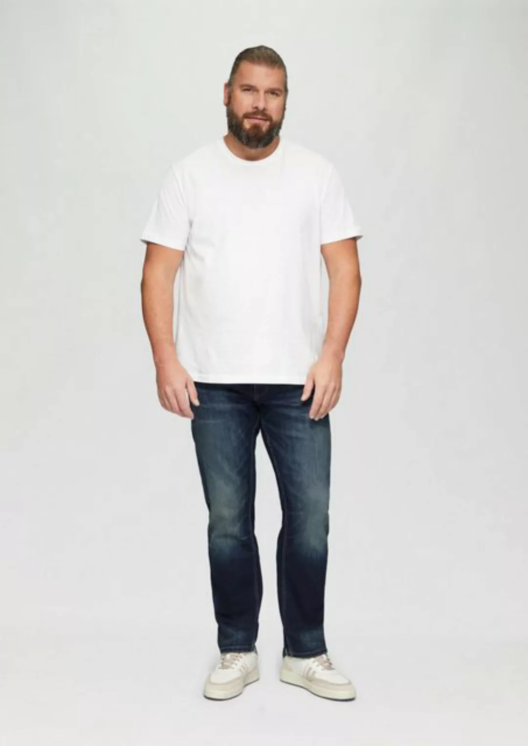 s.Oliver Stoffhose Jeans / Relaxed Fit / Mid Rise / Straight Leg Blende günstig online kaufen