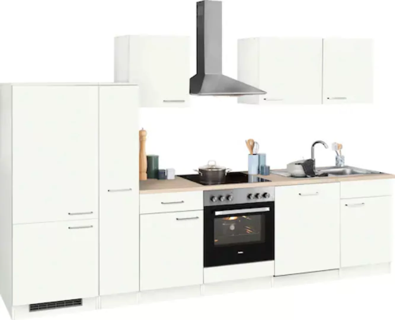 wiho Küchen Küchenzeile "Zell", mit E-Geräten, Breite 310 cm günstig online kaufen