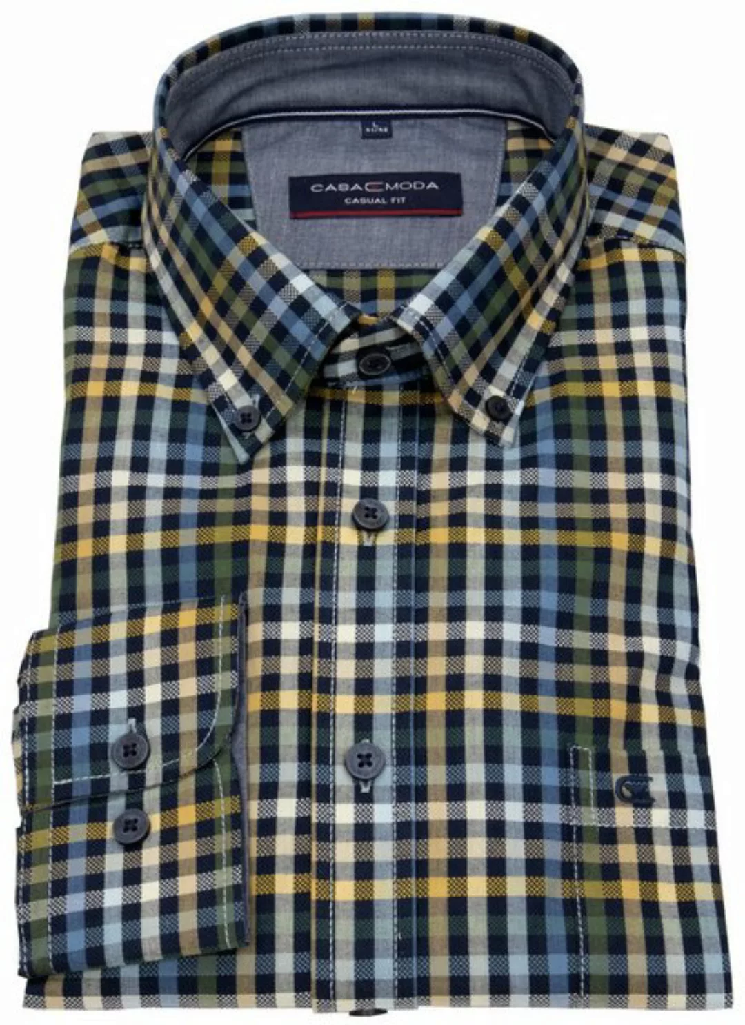 CASAMODA Karohemd Casamoda Comfort Fit Button-Down-Kragen günstig online kaufen