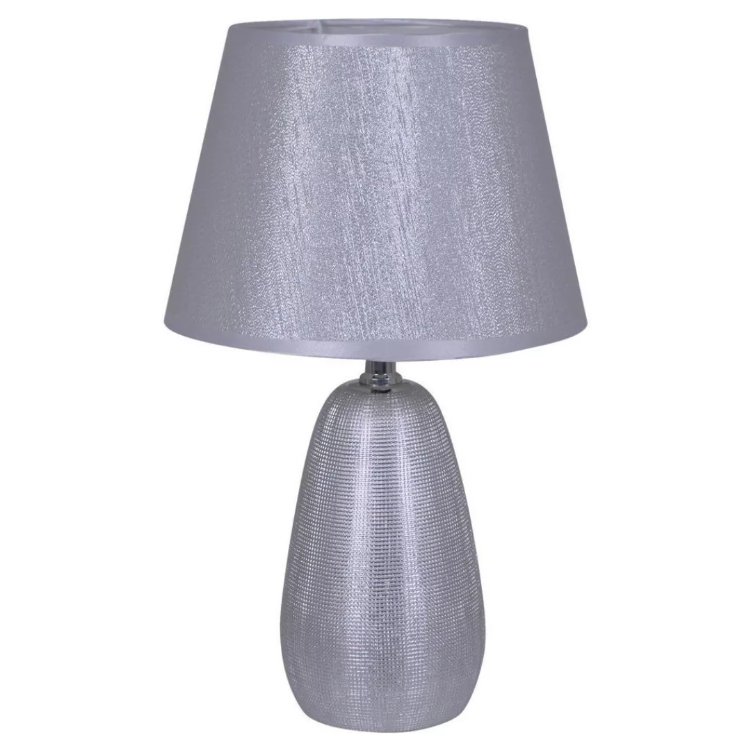 Näve Leuchten Tischleuchte 3150359 silber Keramik B/H/T: ca. 10x37x10 cm E1 günstig online kaufen