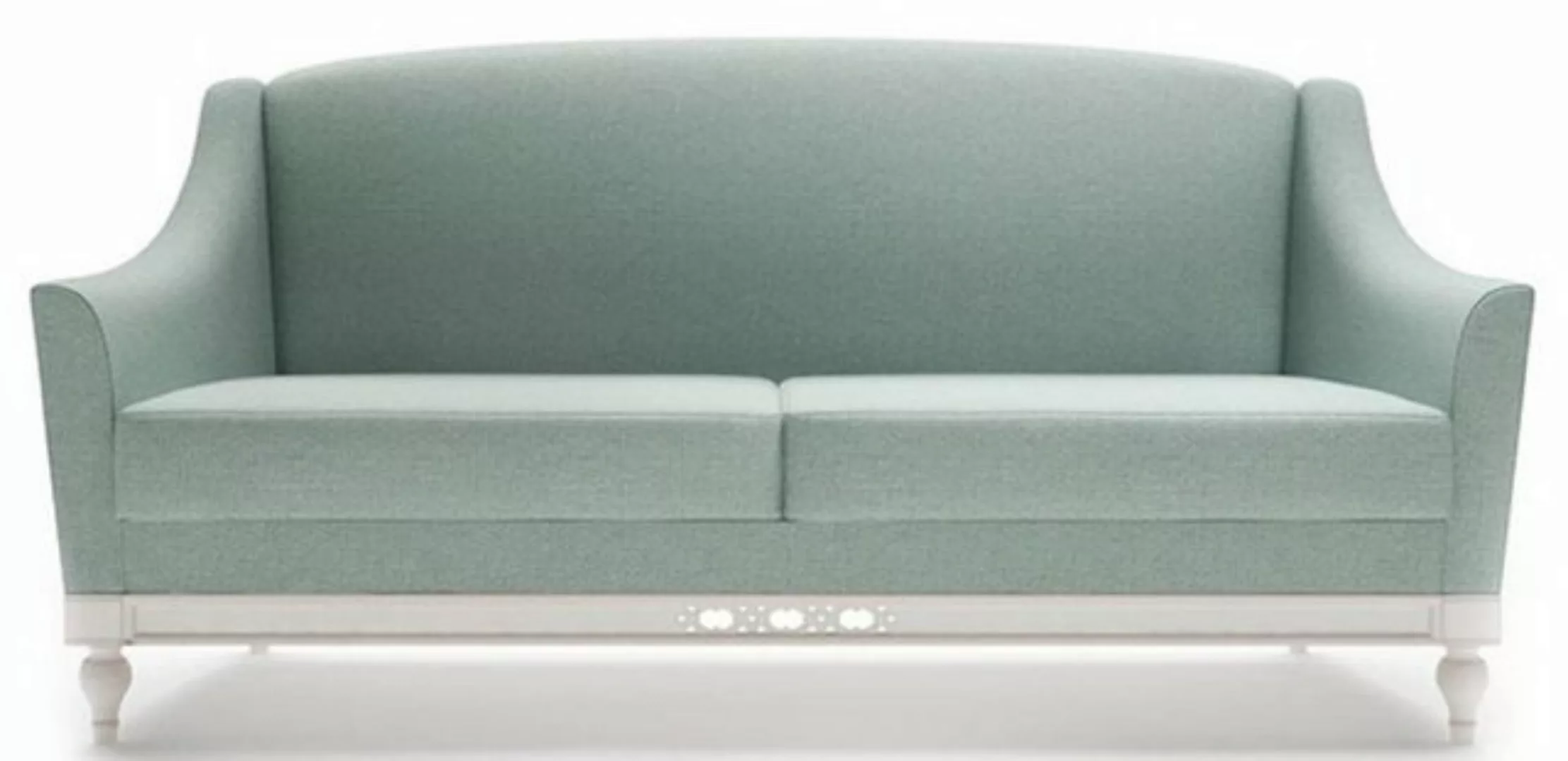 Casa Padrino 3-Sitzer Luxus Jugendstil 3er Sofa Mintgrün / Weiß 185 x 90 x günstig online kaufen