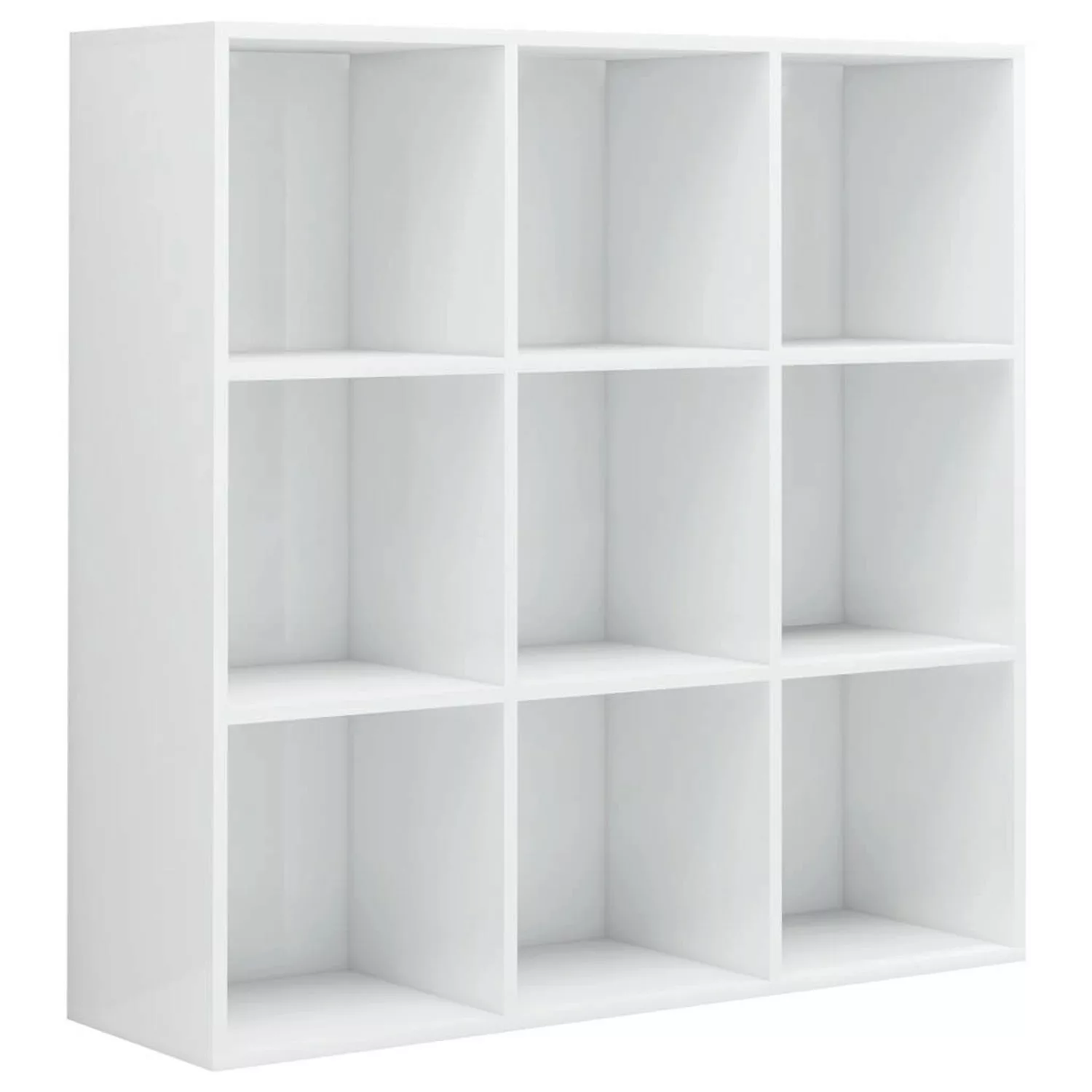 Bücherregal Hochglanz-weiß 98 X 30 X 98 Cm Spanplatte günstig online kaufen