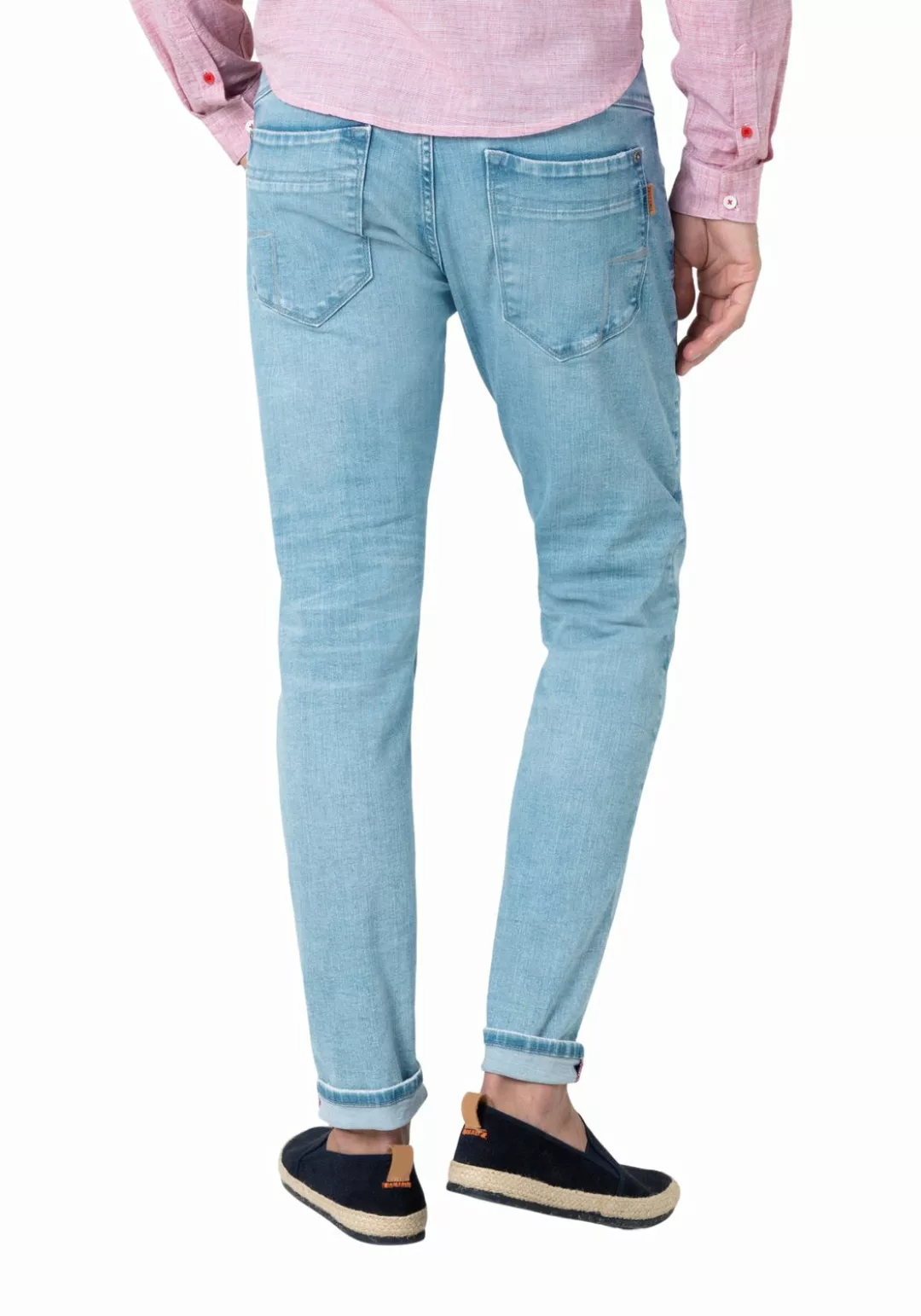 TIMEZONE Herren Jeans SLIM SCOTTTZ - Slim Fit - Blau - Light Indigo Wash günstig online kaufen