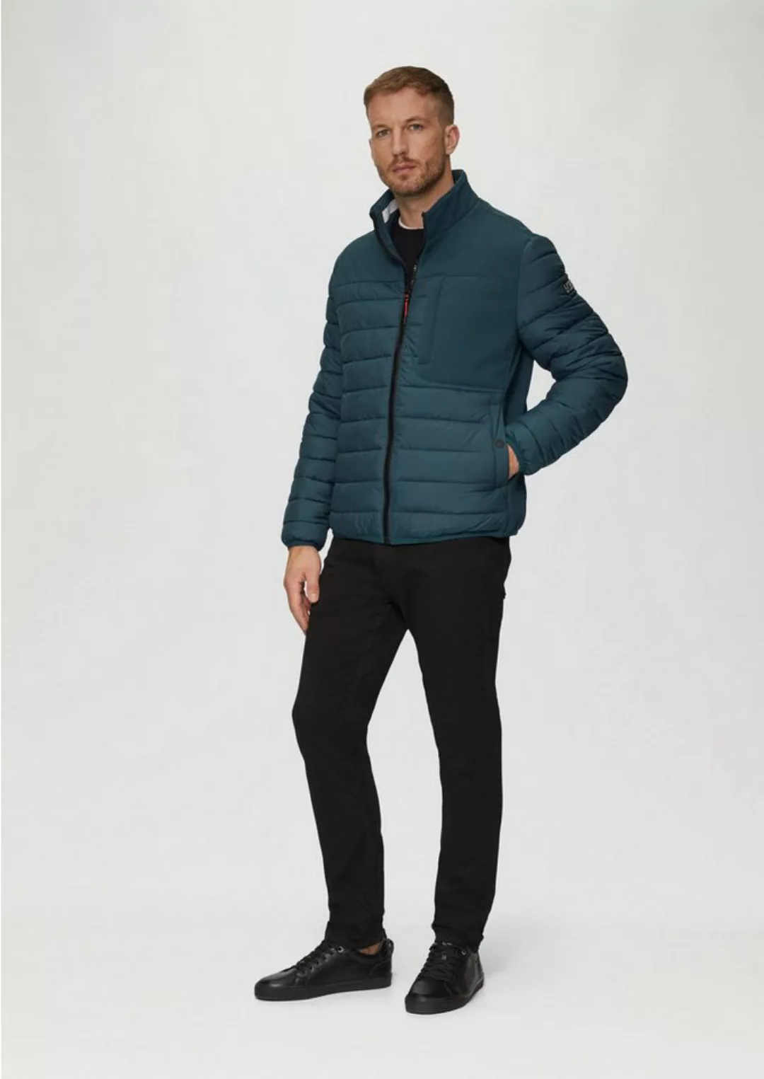 s.Oliver Allwetterjacke Leichte Steppjacke im Materialmix mit Kontrast-Deta günstig online kaufen