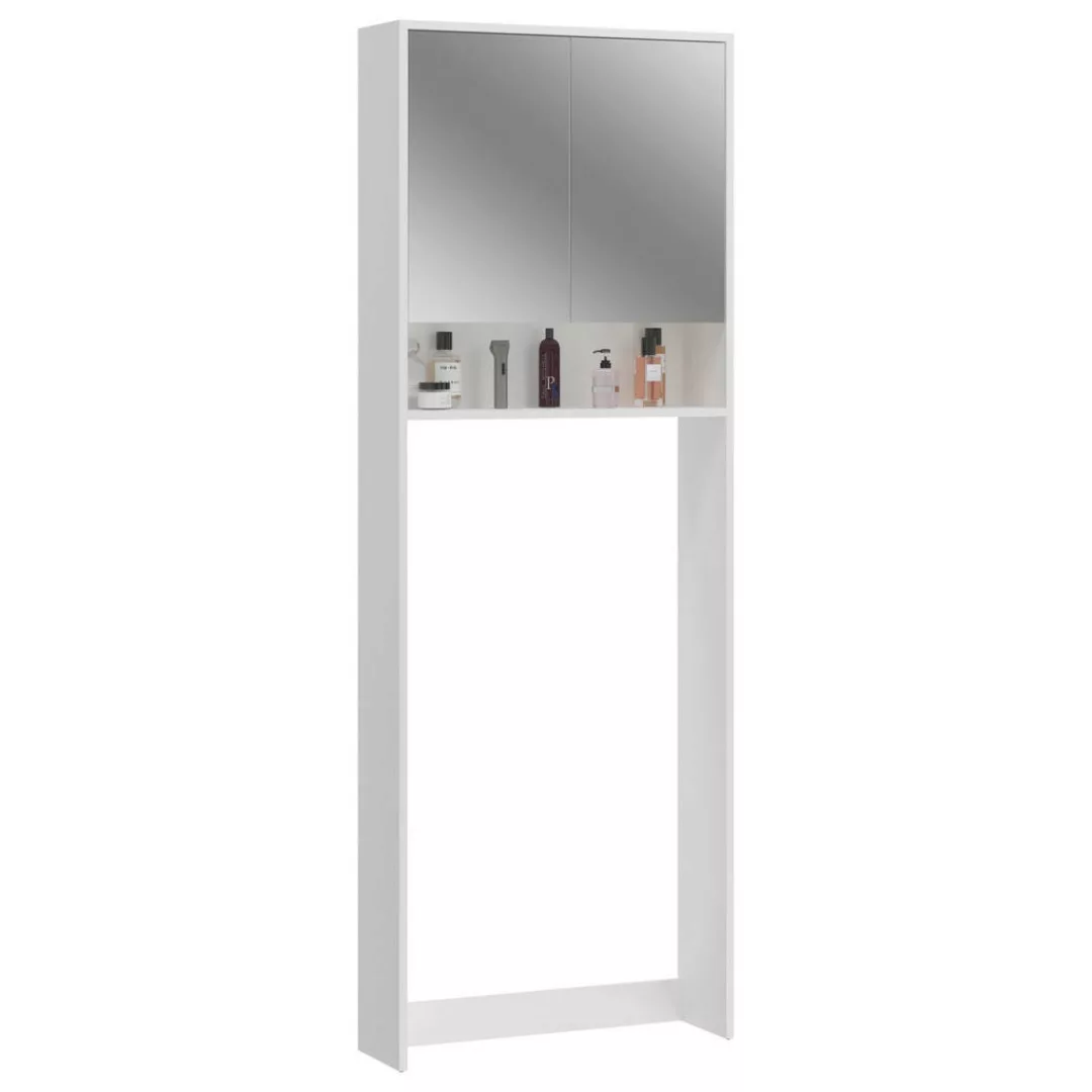 xonox.home Badezimmerspiegelschrank in weiß mit 2 Türen und 3 Fächern (BxHx günstig online kaufen