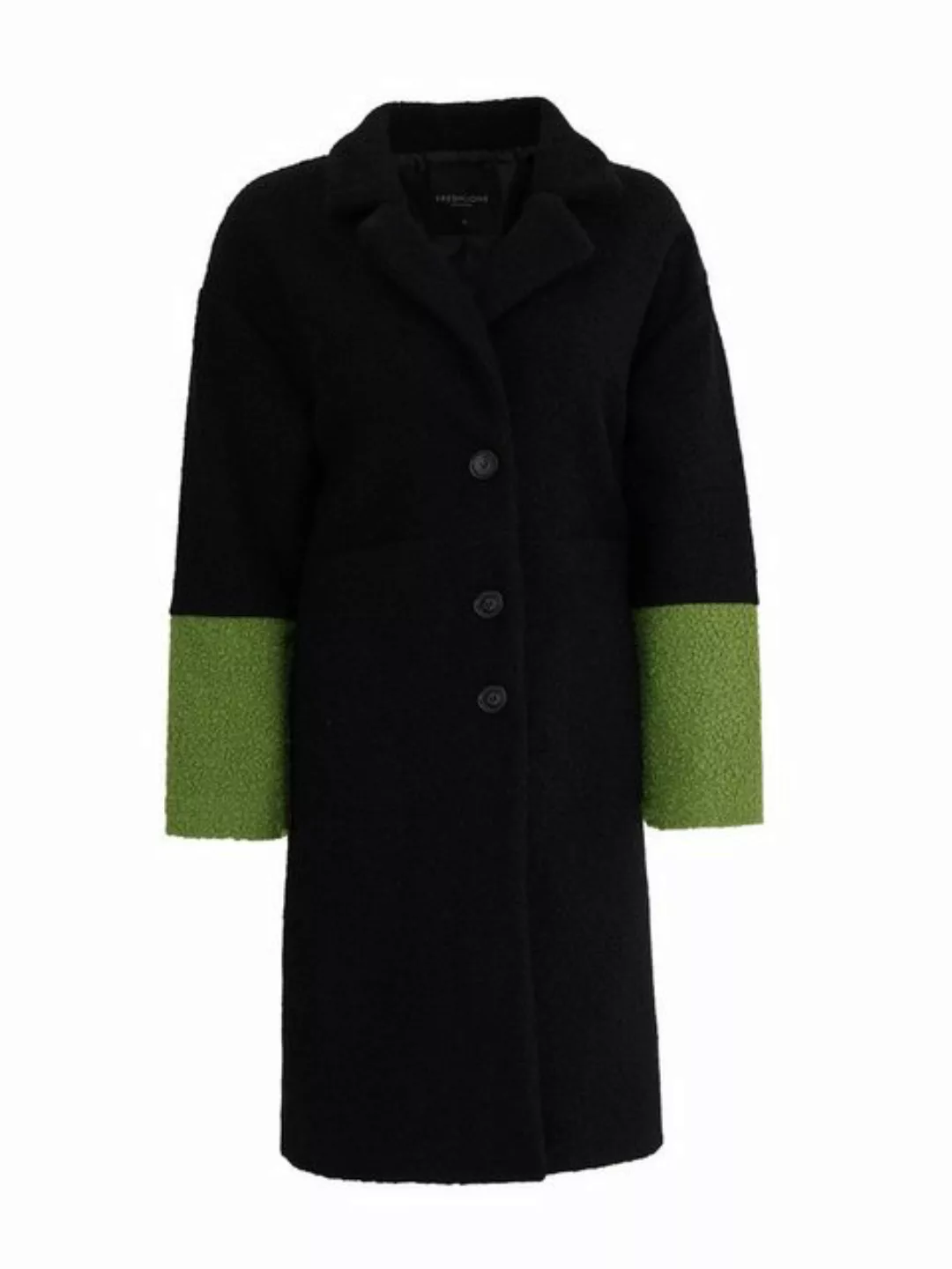 Freshlions Wollmantel Freshlions Plush Long Coat schwarz L günstig online kaufen