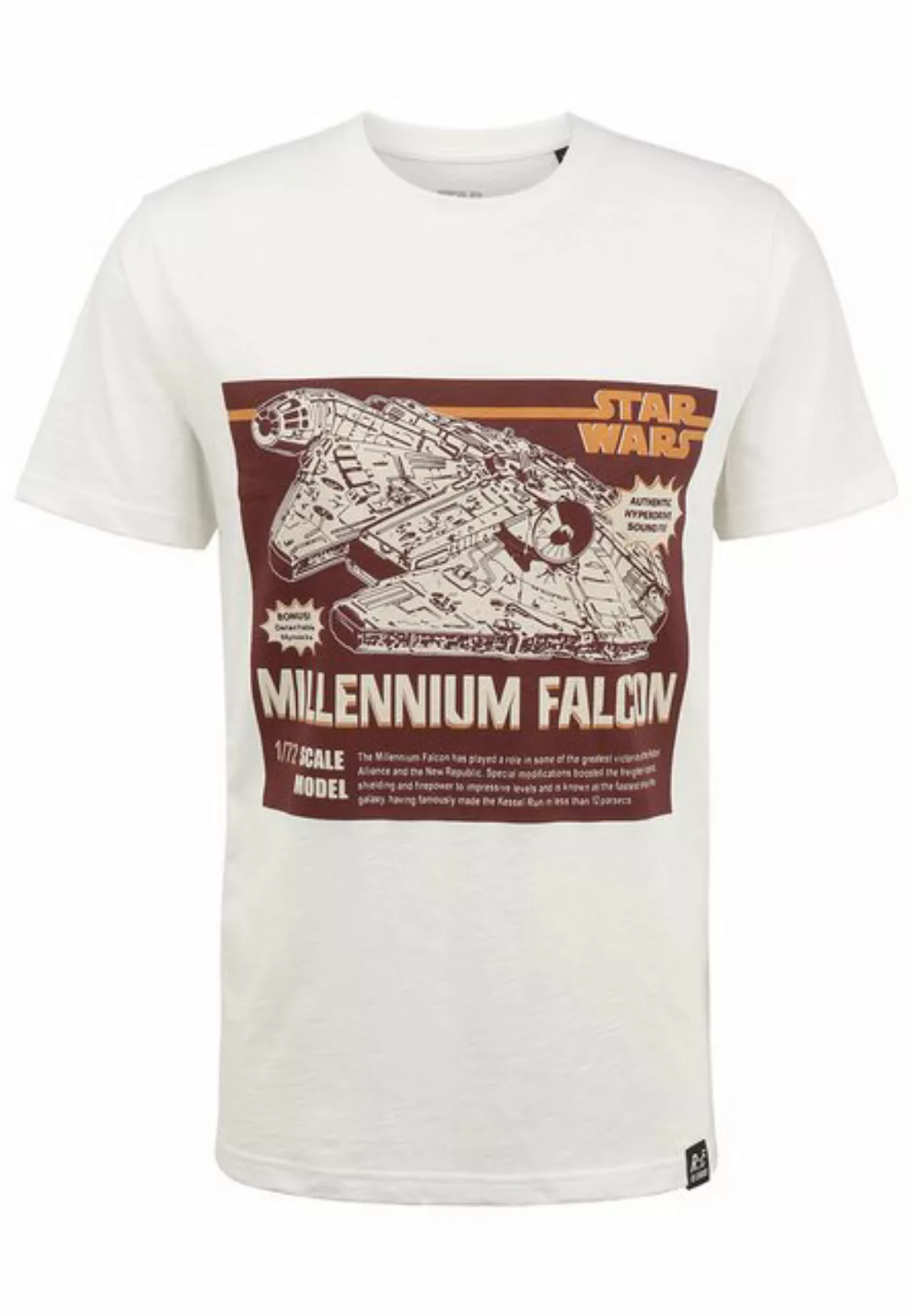 Recovered T-Shirt Star Wars Millennium Falcon Model GOTS zertifizierte Bio- günstig online kaufen