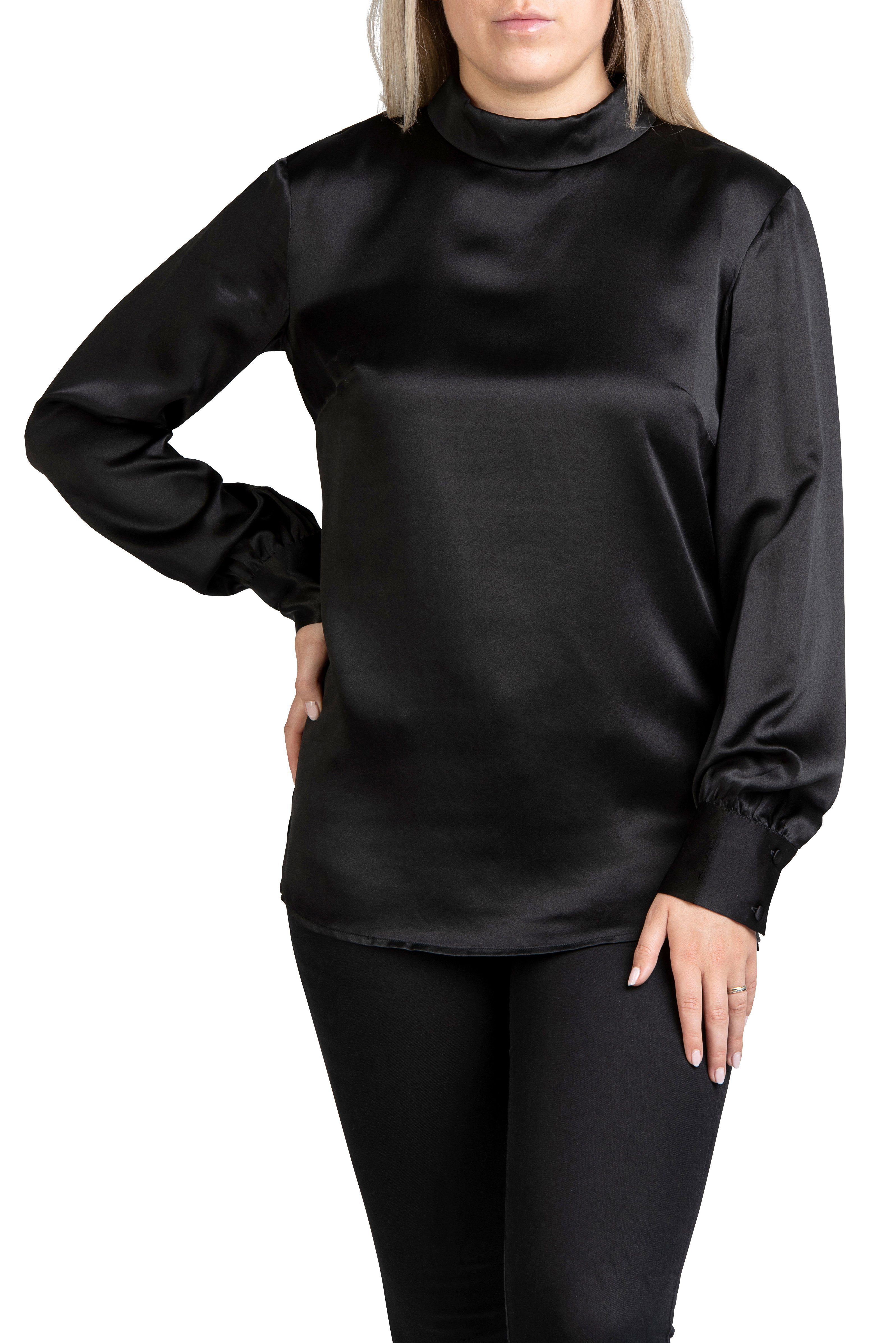 Posh Gear Seidenbluse Damen Bluse Satinoseta günstig online kaufen