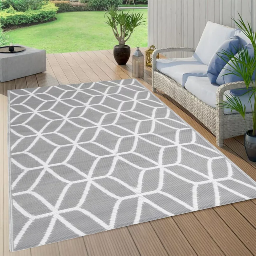 Vidaxl Outdoor-teppich Grau 140x200 Cm Pp günstig online kaufen