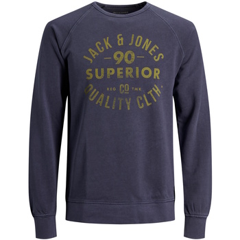 Jack & Jones  Sweatshirt Sweatshirt Jeans Washed Pullover ohne Kapuze günstig online kaufen