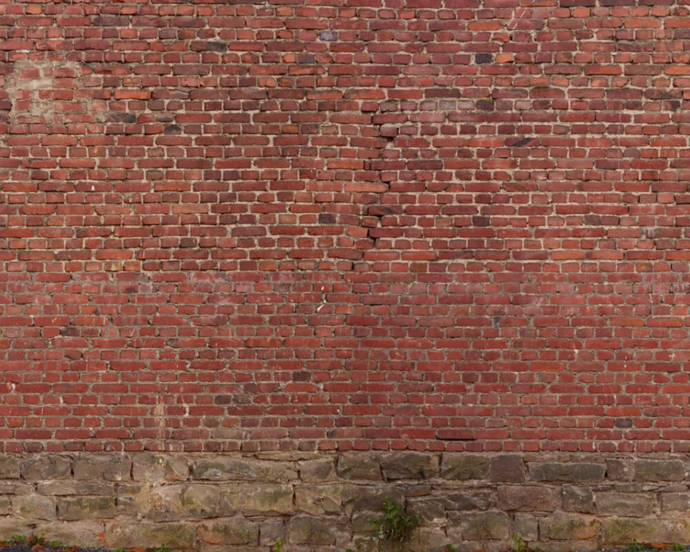Fototapete "rote Steinwand" 4,00x2,50 m / Glattvlies Perlmutt günstig online kaufen