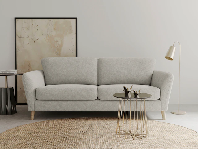 Home affaire 3-Sitzer »MARSEILLE 3er Sofa 206 cm, Cord, Flachgewebe, Strukt günstig online kaufen