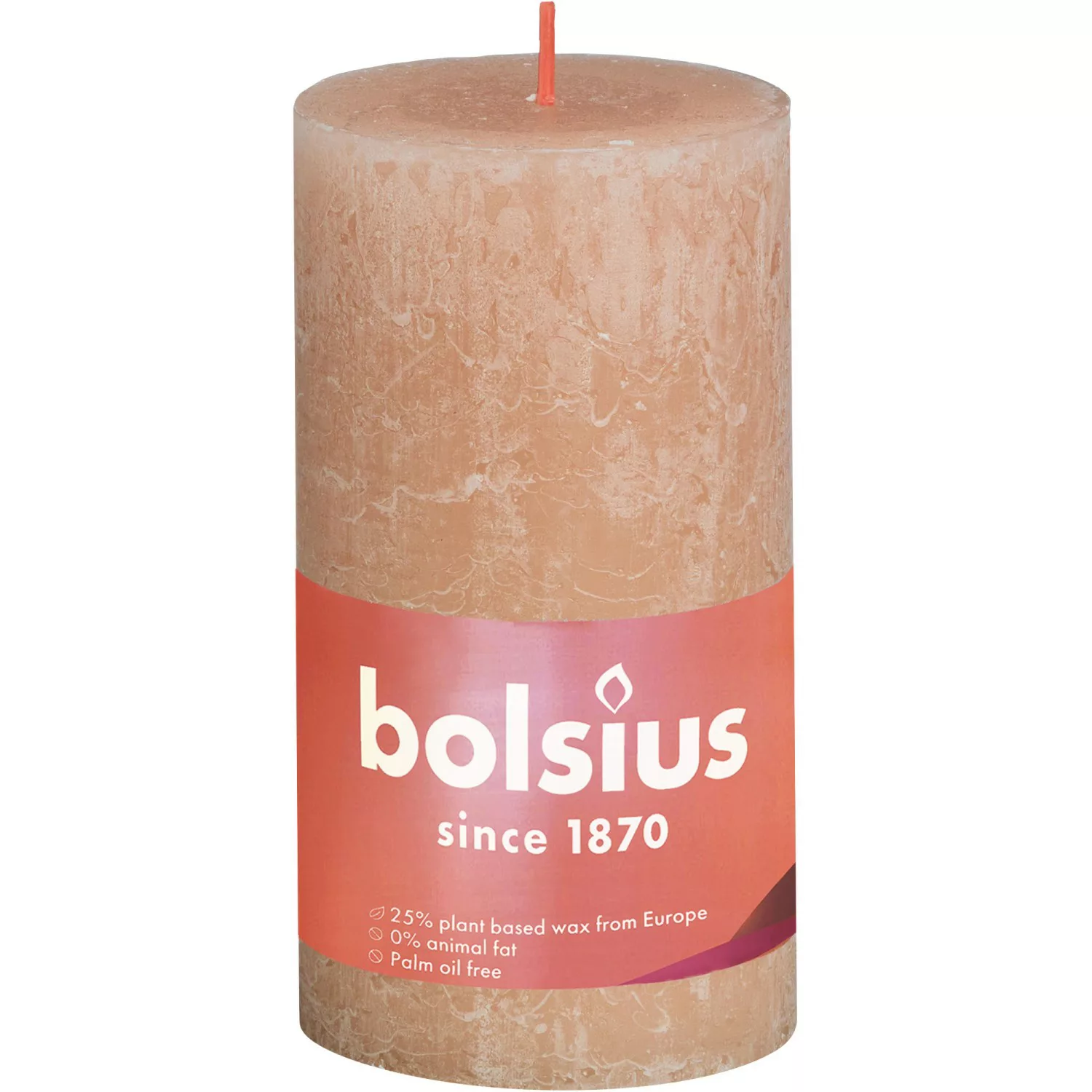 Bolsius Rustik-Kerze Shine XXL Ø 10 cm x 20 cm Nebliges Rosa günstig online kaufen