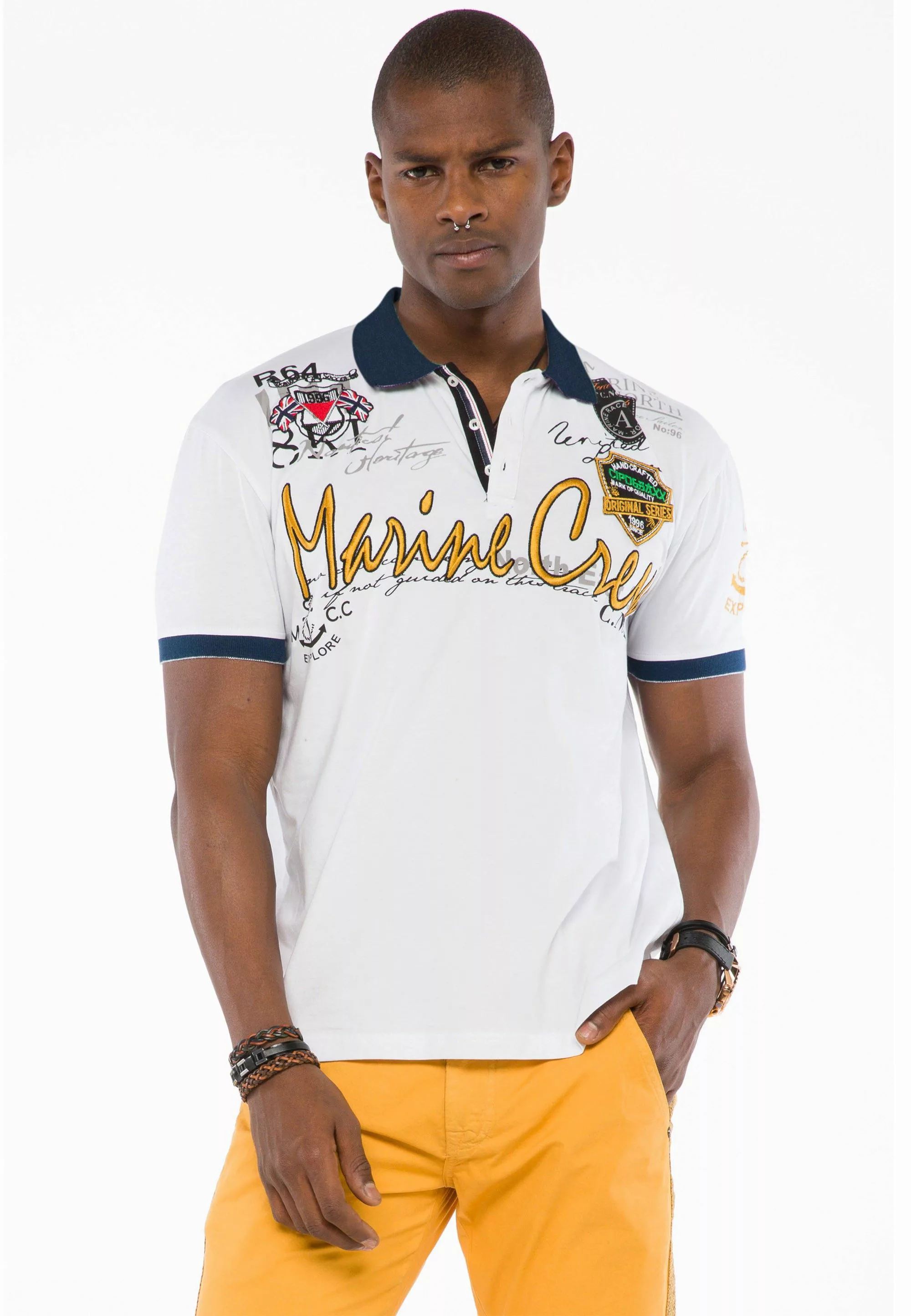 Cipo & Baxx Poloshirt, im Marina-Look günstig online kaufen