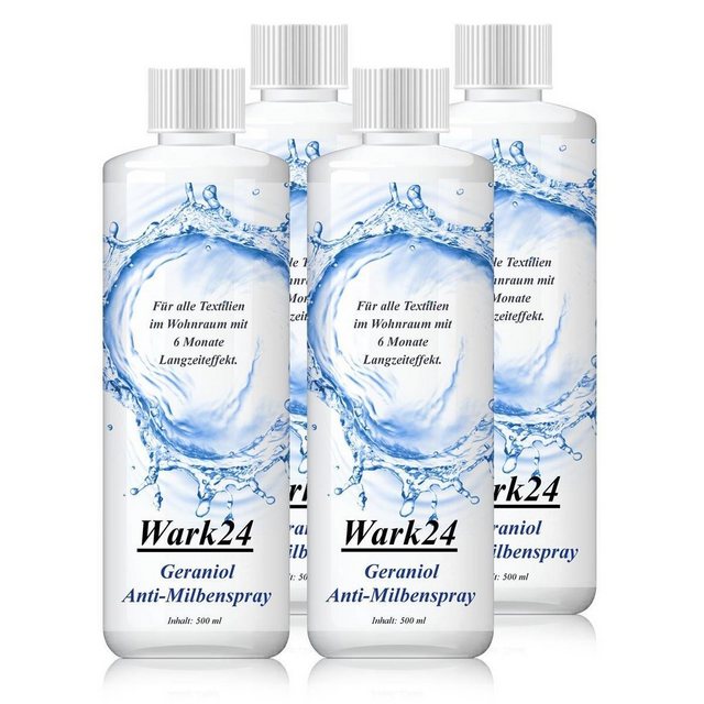 Wasserbett Wark24 Geraniol Anti-Milbenspray 500ml - Für alle Textilien (4er günstig online kaufen