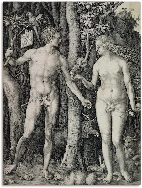 Artland Wandbild »Adam und Eva. 1504«, Religion, (1 St.), als Leinwandbild, günstig online kaufen