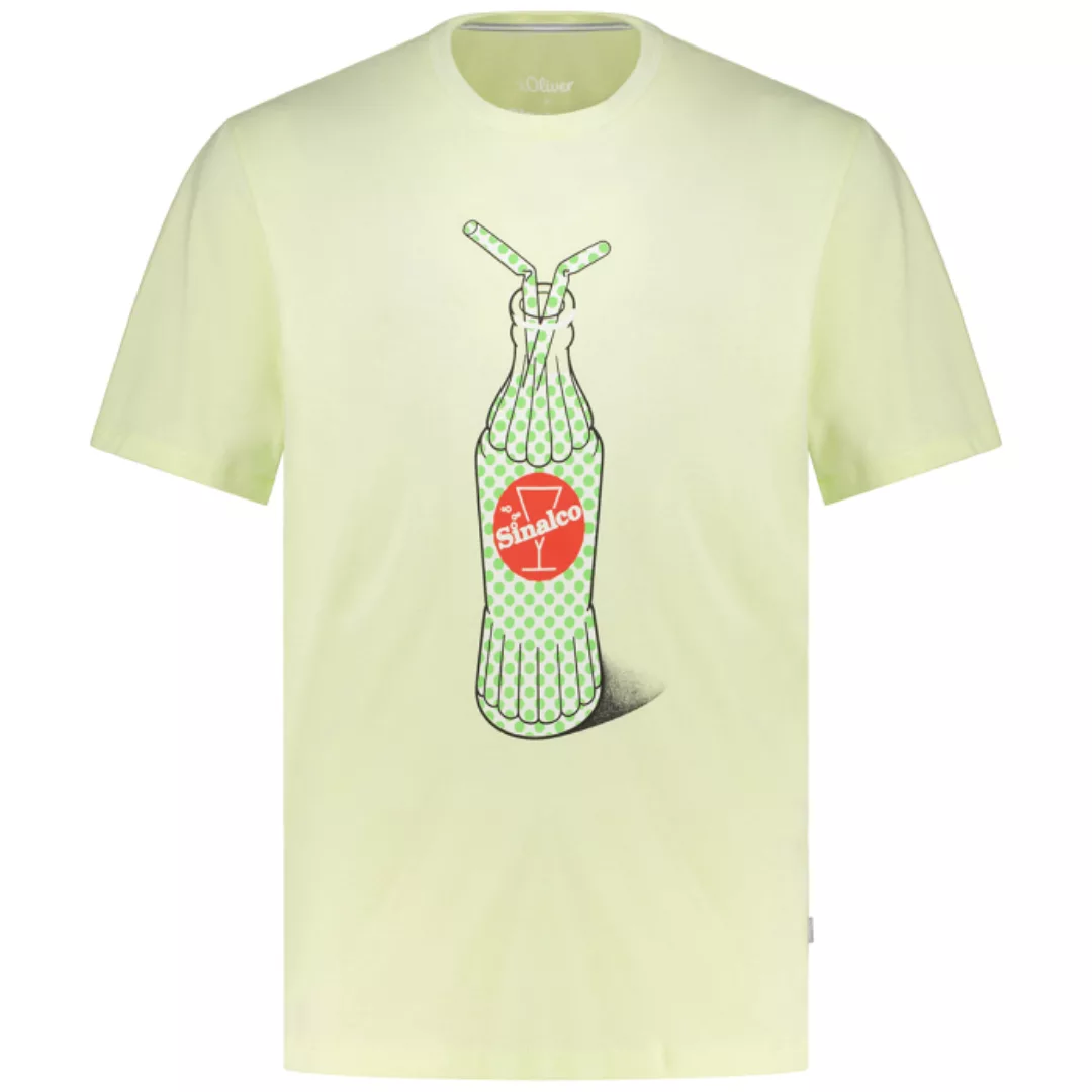 s.Oliver Kurzarmshirt Jersey-T-Shirt mit Sinalco®-Print Artwork günstig online kaufen