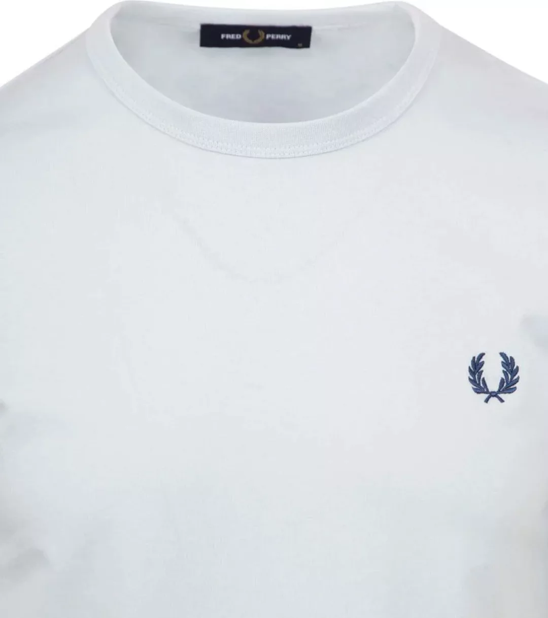 Fred Perry Ringer T-Shirt hellblau - Größe S günstig online kaufen