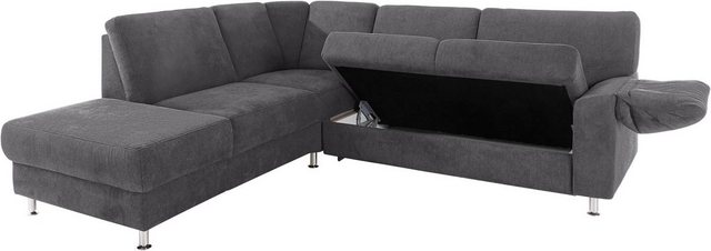 sit&more Ecksofa "Belfort L-Form", wahlweise mit Vorziehsitz und Bettkasten günstig online kaufen