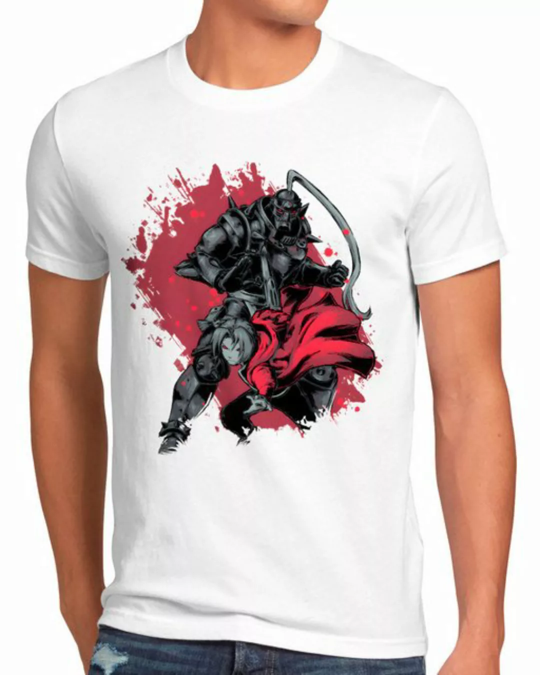 style3 Print-Shirt Herren T-Shirt United Brothers fullmetal anime mustang r günstig online kaufen