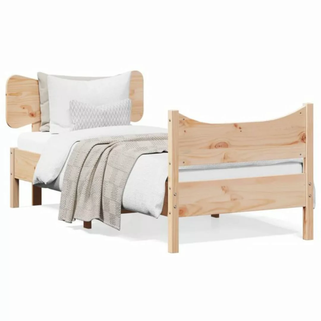 vidaXL Bett Massivholzbett ohne Matratze 75x190 cm Kiefernholz günstig online kaufen