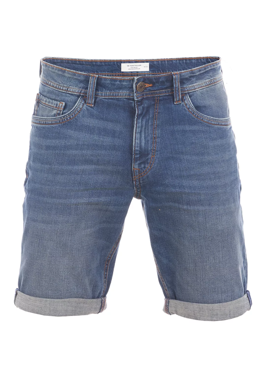 Tom Tailor Herren Jeans Short Josh Regular Slim Fit günstig online kaufen