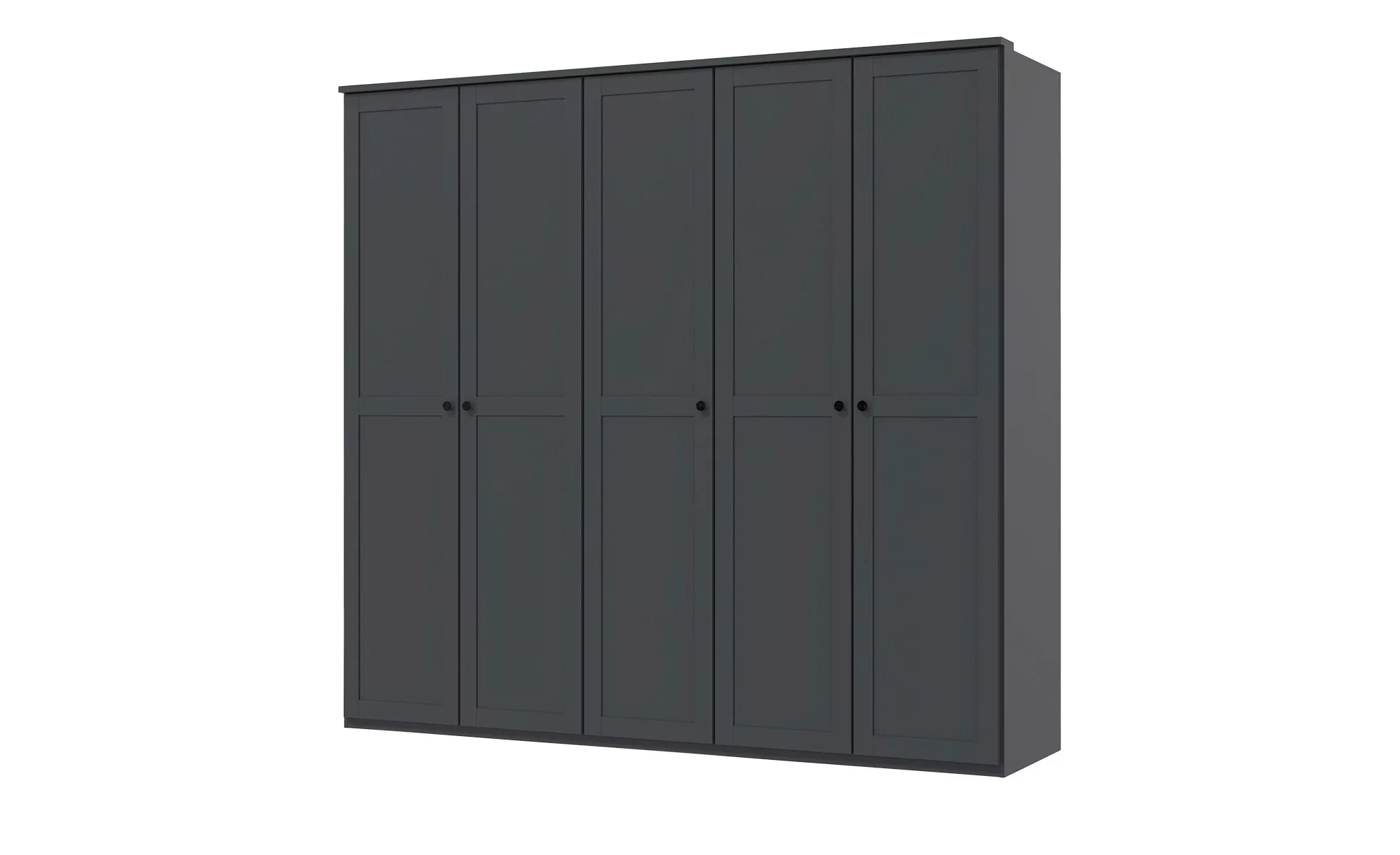 Drehtürenschrank  Chalet ¦ schwarz ¦ Maße (cm): B: 225 H: 210 T: 58.0 Schrä günstig online kaufen