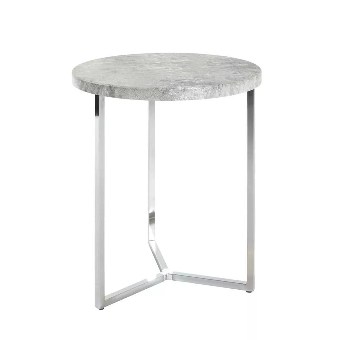 Runder Tisch in Beton Grau modern günstig online kaufen
