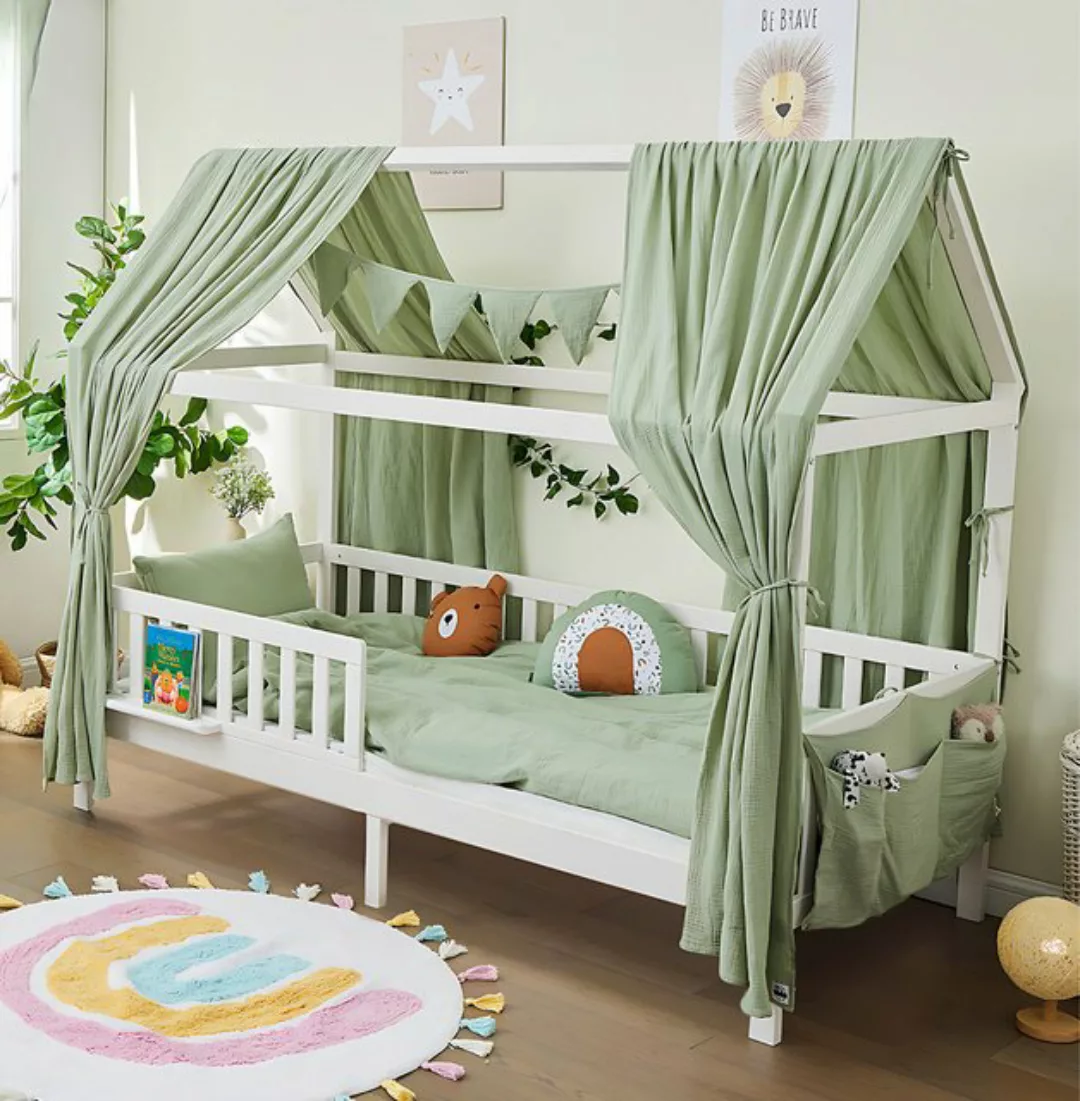 Alavya Home® Hausbett BUCHE CLOUD BESTSELLER! (SET Kinderbett 80x160, inklu günstig online kaufen