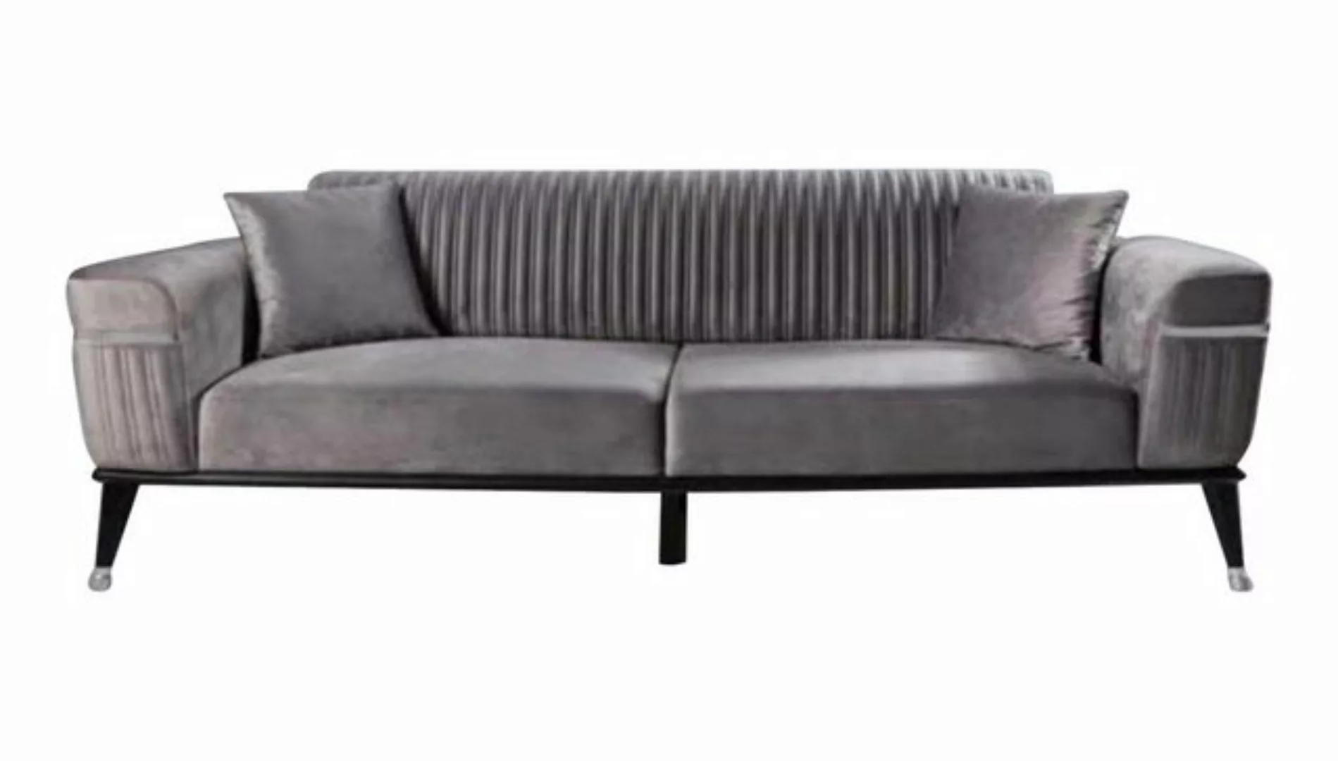 JVmoebel Sofa Luxus Wohnzimmer Couch Graue Couchen Sofa Möbel Grau, Made in günstig online kaufen