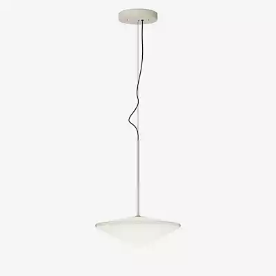 Vibia Tempo Pendelleuchte LED konisch, creme - ø34,5 cm - Casambi günstig online kaufen