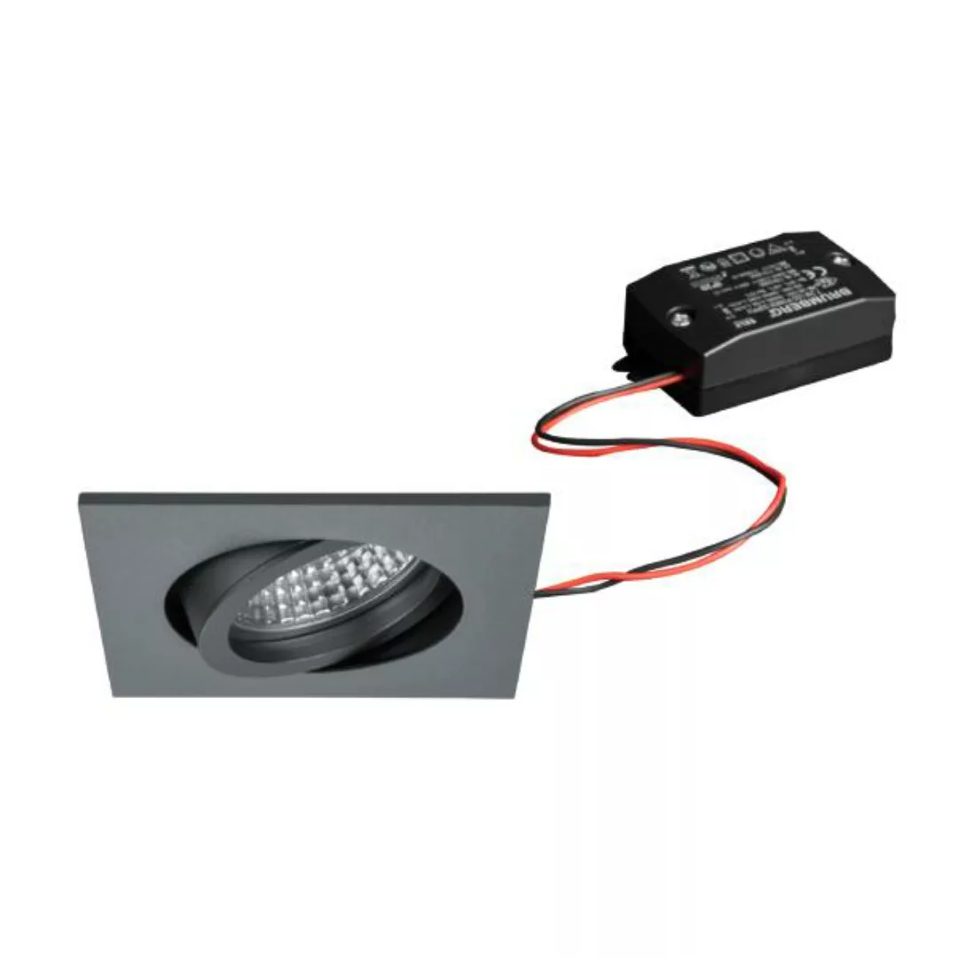 Brumberg LED-Einbaustrahlerset, schaltbar, chrom, quadratisch - 38144643 günstig online kaufen