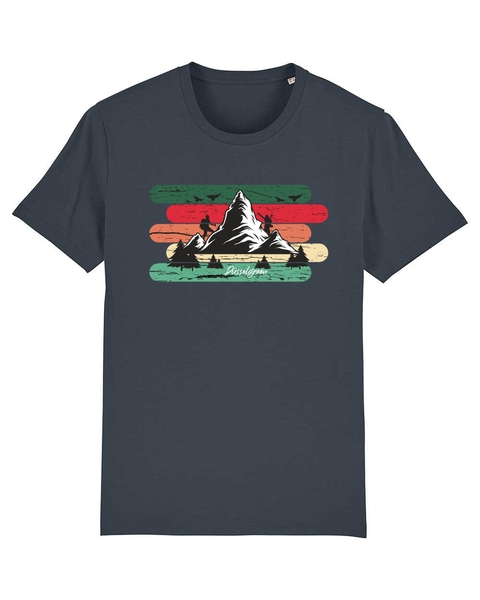 Bergsteiger, Bergspitze, Wandern, Landschaft Tshirt Aus Bio Baumwolle günstig online kaufen