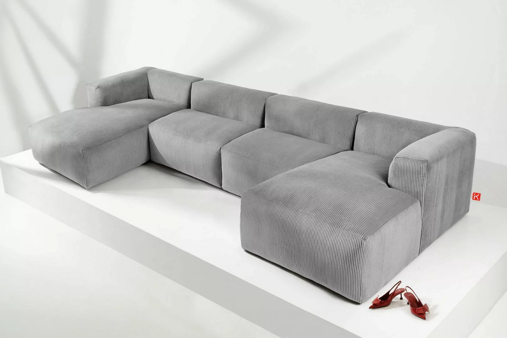 KONSIMO Wohnlandschaft BUFFO Ecksofa U-Form, extrem weicher und bequemer Si günstig online kaufen