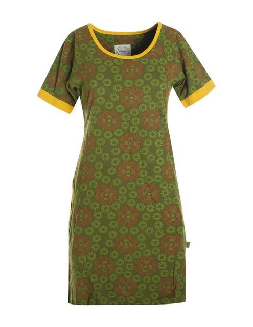 Vishes Jerseykleid Kurzarm Kleid Blumen Tunika Jerseykleid Baumwolle Tunika günstig online kaufen