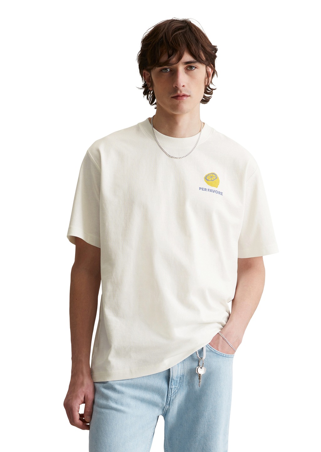 Marc OPolo DENIM T-Shirt, oversized, Print auf der Rückseite günstig online kaufen