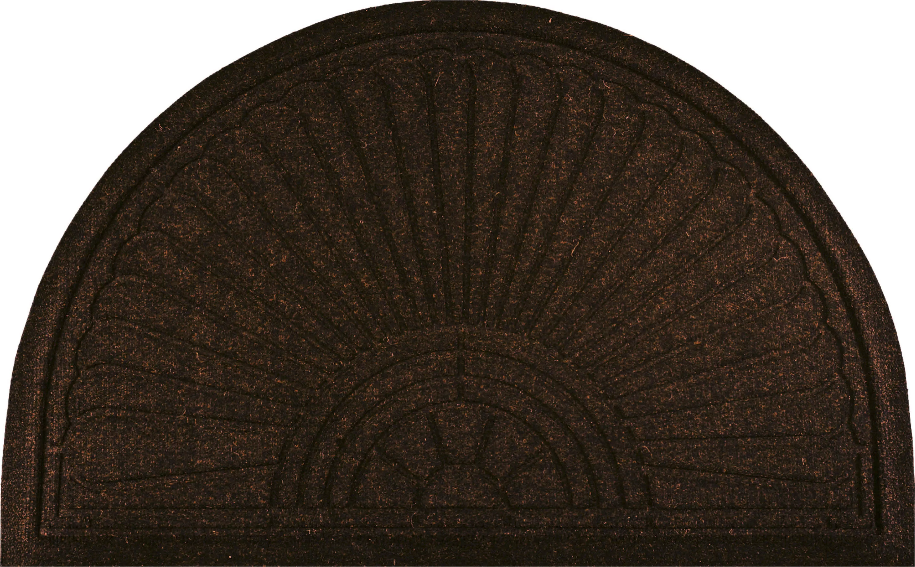 wash+dry by Kleen-Tex Fußmatte »DUNE Halfmoon dark brown«, halbrund, Schmut günstig online kaufen