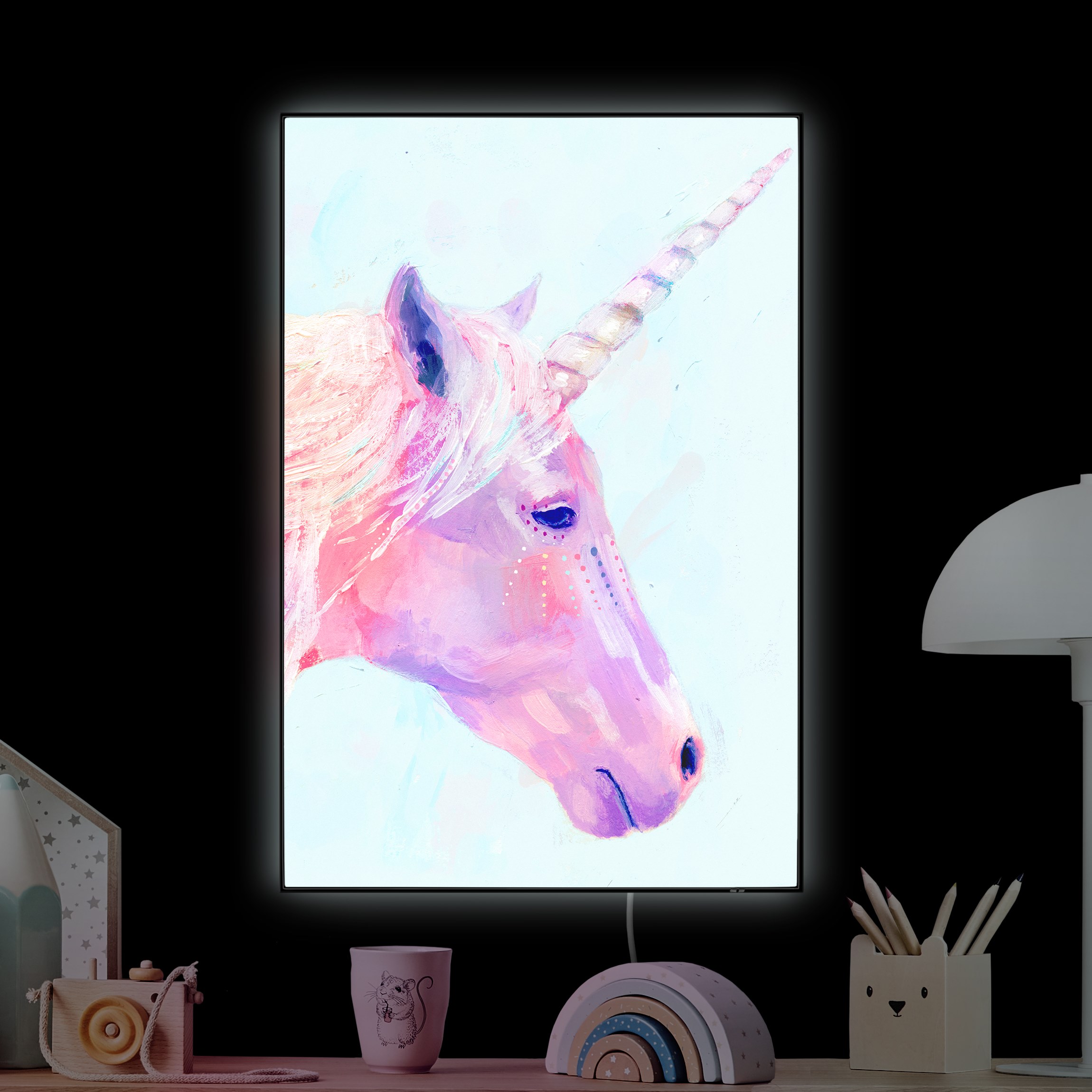 LED-Wechselbild Mystisches Einhorn I günstig online kaufen