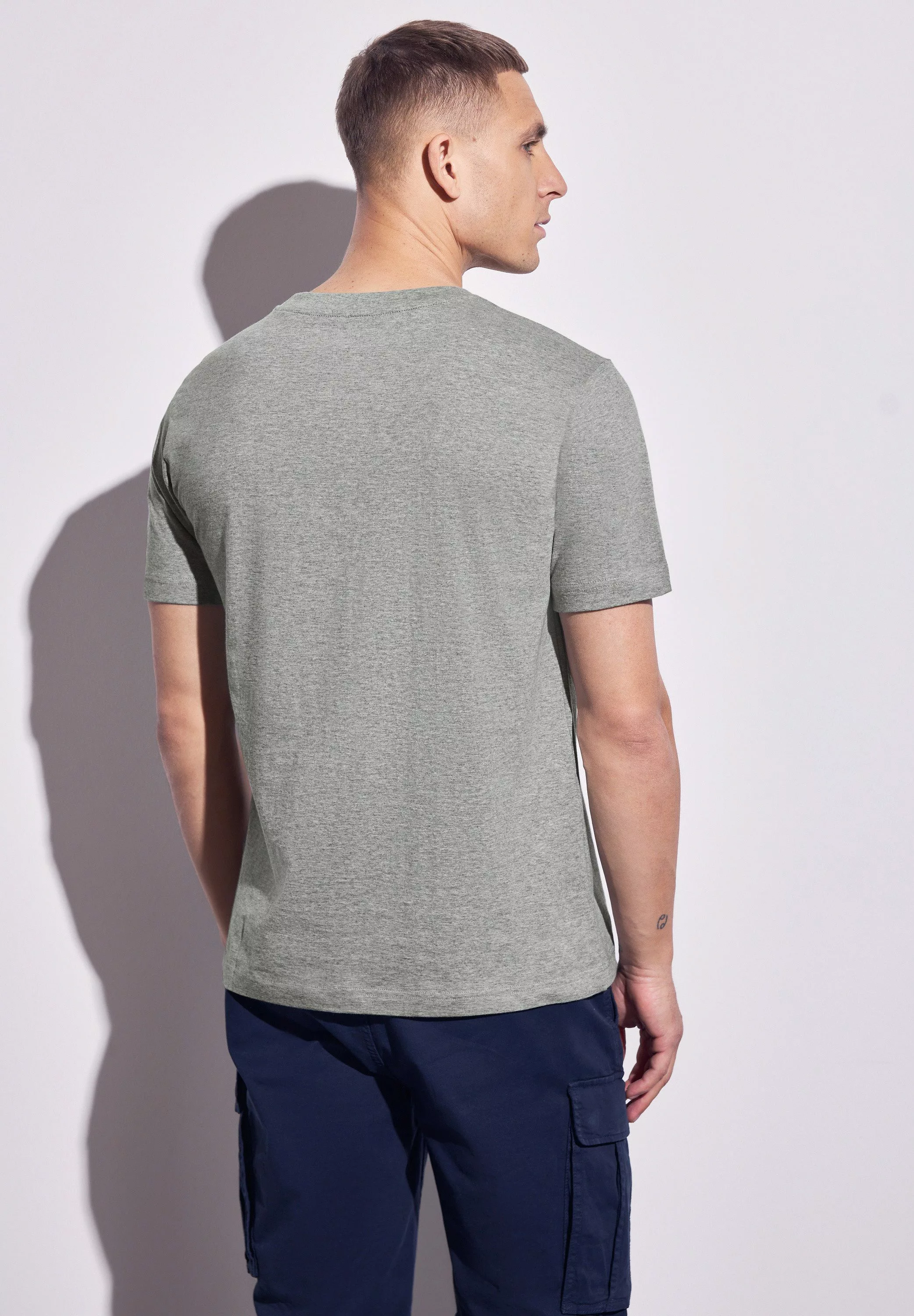 STREET ONE MEN T-Shirt, mit Rundhalsausschnitt günstig online kaufen